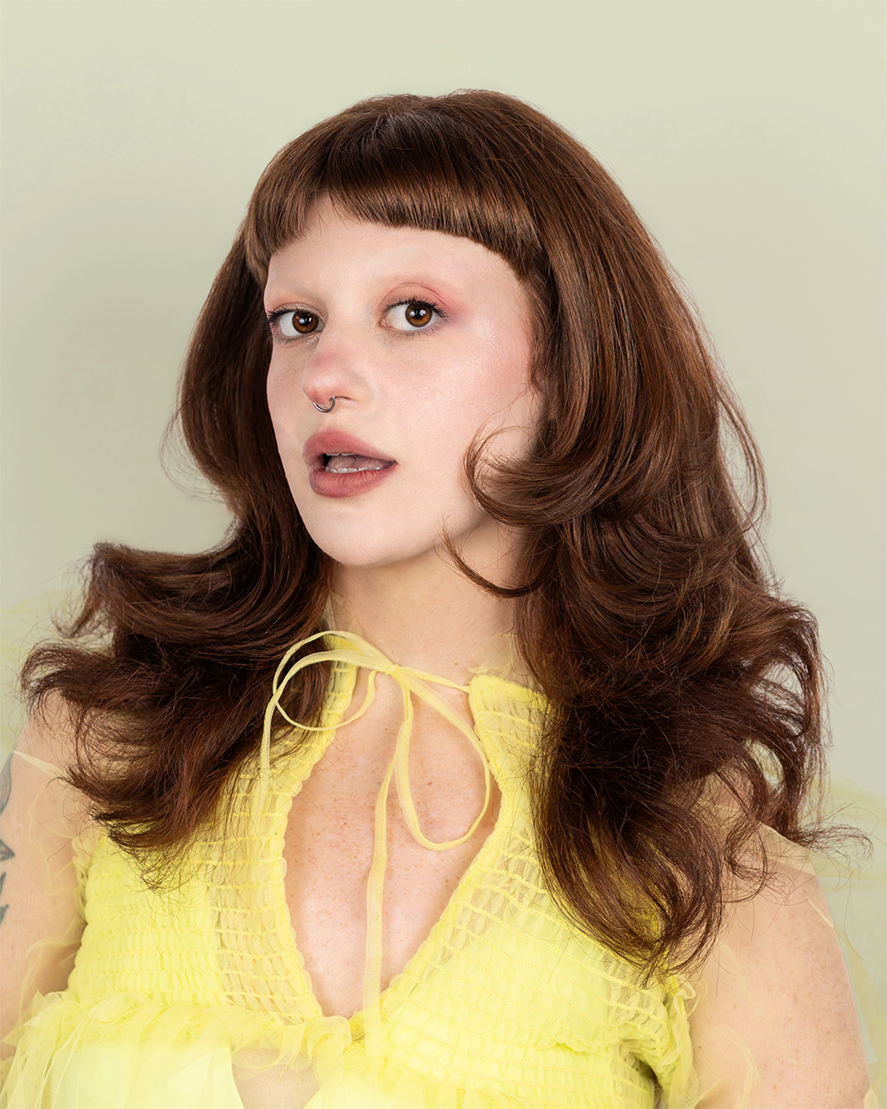 Dark Copper Layered Hair - Anthony Edge & Andi Richardson - GlassCandy Collection